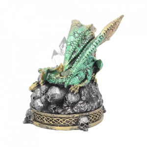 Statueta dragon cu led Cripta cu cristale 11.5 cm - Img 3