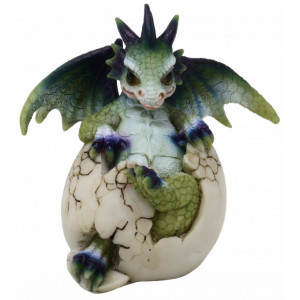 statueta cu dragon iesind din ou