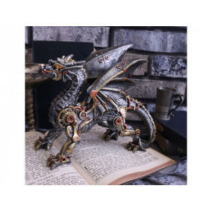 Statueta dragon steampunk Dracus Machina 21 cm - Img 5