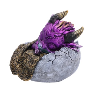 Statueta dragon violet Shellbound Slumber 9.5 cm - Img 3