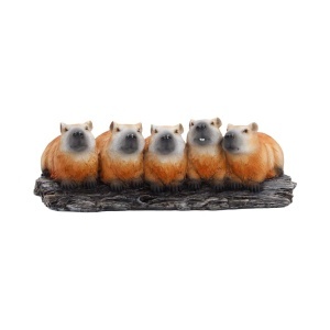 Statueta Familia Capybara – decor fantasy collector, 7 cm