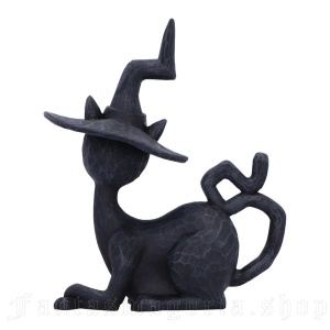 Statueta pisicuta neagra Charm - decor gotic cu pisici si vraji, 12.5 cm - Img 2