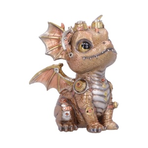 Statueta pui de dragon auriu Coglet – decor fantasy collector 17.5 cm - Img 4