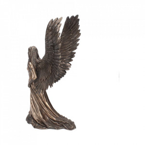 Statueta rasina si bronz Ingerul Pazitor 43 cm Anne Stokes - Img 3