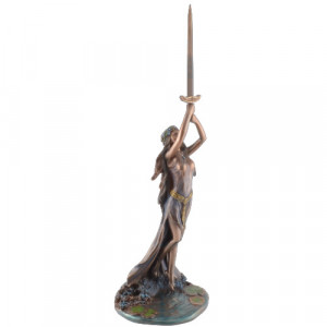 Statueta rasina si bronz Lady of the Lake 34cm - Img 6