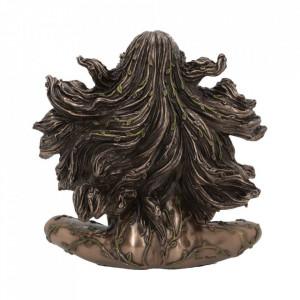 Statueta rasina si bronz,mitologia greaca, zeita pamantului Gaia 18 cm - Img 3