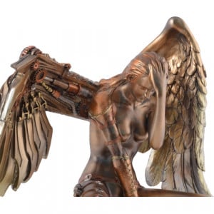 Statueta steampunk Tristetea ingerului 37 cm - Img 3