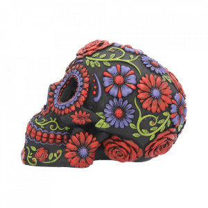 Statueta sugar skull Florile mortilor 18 cm - Img 3
