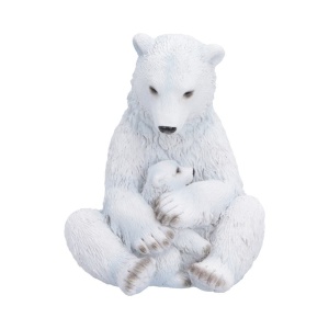 Statueta ursi polari Mama cu pui - Polar Bond 12.2cm