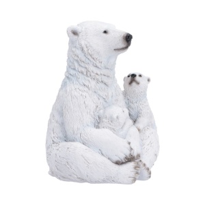 Statueta ursi polari Mama cu pui - Polar Protection 12.7cm - Img 6