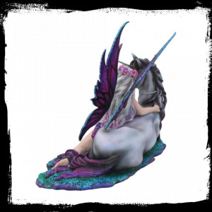 Statueta zana si unicorn Evania 40 cm - Img 3