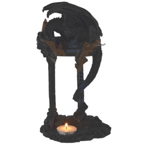 Suport lumanare/conuri backflow dragon Aparatorul cetatii 25cm - Img 5