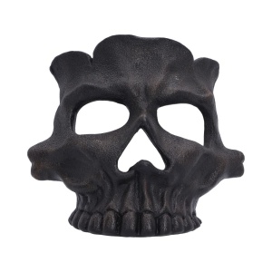 Suport lumanare craniu negru Afterglow 11.8cm - Nemesis Now