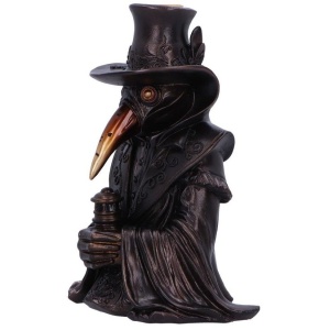 Suport pentru conuri parfumate Backflow Miasma Plague Doctor, decor gotic fantasy ( 18 cm ) - Img 2