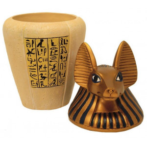 Urna egipteana Anubis 15x29 cm - Img 4