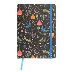Agenda / Jurnal cu coperti cartonate Midnight Bloom