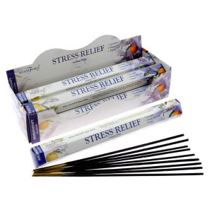 Betisoare parfumate de tamaie Stamford Premium Plant Based - Stress Relief (floare de portocal, lavanda si cimbru)
