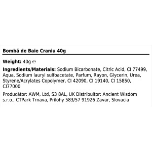 Bomba de baie gotica Craniu Negru 40 grame - Img 3