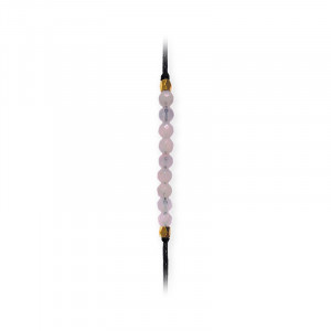 Bratara ajustabila cu 9 sfere din Quartz Roz, talisman pentru Iubire