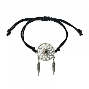 Bratara ajustabila Gardienii Viselor - Dreamcatcher cu Ochi de Tigru, talisman pentru Protectie si Implinire