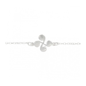 Bratara din argint cruce solara Lauburu ( protectie si armonie ) 17+3cm