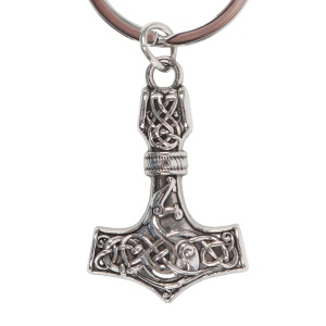 Breloc din aliaj ciocanul lui Thor Mjölnir - Img 3