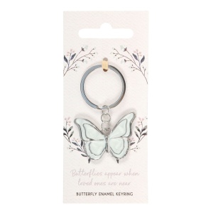 Breloc metalic White Butterfly - Img 1