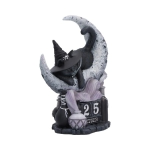 Calendar perpetuu pentru birou pisicuta demonica Purrah Cult Cuties – decor gotic fantasy, 16.2 cm - Img 4