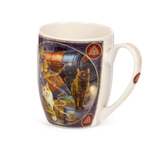 Cana din portelan cu pisici Witchwood Express - Lisa Parker 12 cm, 300 ml - Img 4