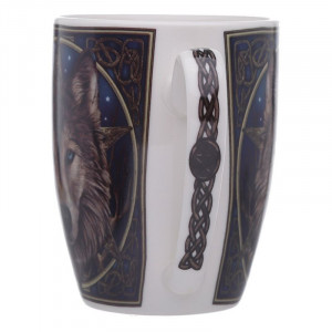 Cana din portelan lup Wild One - Lisa Parker 12 cm, 300 ml - Img 5