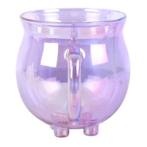 Cana din sticla cu perete dublu si lingurita Cazanul Vrajitoarelor 14 cm - Img 4