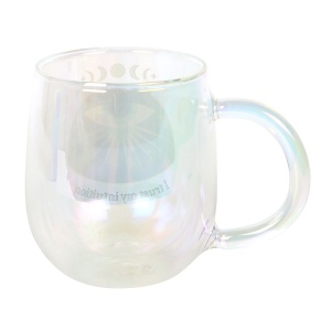 Cana din sticla cu pereti dubli si cu infuzor pentru ceai Aura Crystal - Intuition - Img 4