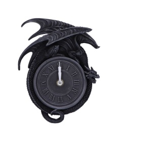 Ceas de perete gotic cu dragon Time to Burn 20.5 cm