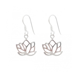 Cercei lungi din argint 925 Floare de Lotus – simbol al puritatii si echilibrului spiritual