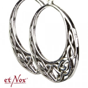 Cercei rotunzi din argint Nod Celtic 2cm - Img 3