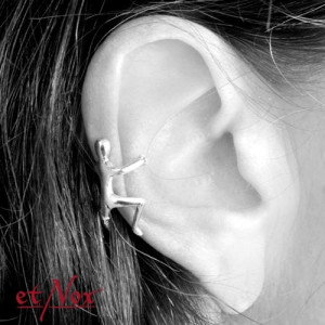 Cercel din argint pe ureche, earcuff Spiridus - Img 3