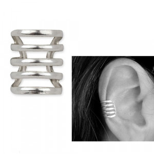 Cercel ear cuff argint 925 – cercel fara gaura, pe ureche, 1.1 cm, Fine Silver