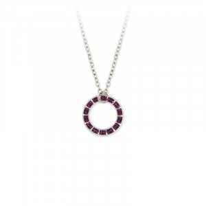 Colier cu cristale Swarovski Vise de Cristal - Cerc Violet