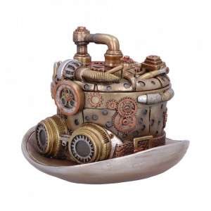 Cutie bijuterii steampunk Cogwork Hatter 14.5 cm - Img 2