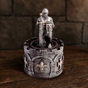 Cutie pentru bijuterii The Pledge – decor medieval ( 11.5 cm) - Img 4