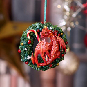 Decoratiune cu agatatoare dragonel Sweet Tooth - Anne Stokes 9cm
