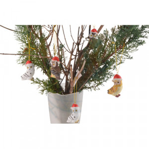 Decoratiune pentru bradul de Craciun - Bufnita de padure 6 cm - Img 2