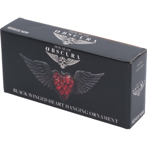 Decoratiune suspendata Black Winged Heart - House of Obscura - Img 5