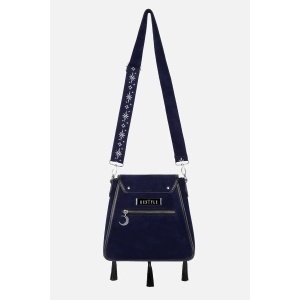Geanta gotica dark celestial Stardust Tassel cu broderie molie-luna, Restyle - Img 3