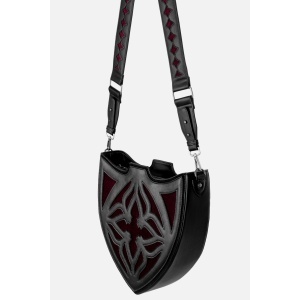 Geanta gotica Dark Romance Claretia in forma de scut medieval - Restyle - Img 2