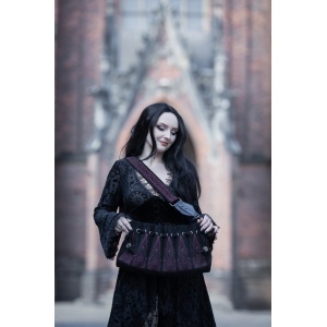 Geanta gotica Dark Romance Sanctaria cu pouch detasabil - Restyle - Img 8