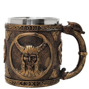 Halba Loki – halba vikinga cu interior metalic, 400 ml