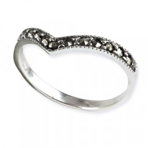 Inel argint cu marcasit Elf 0.3cm - Img 1