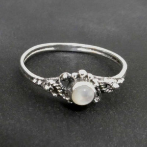 Inel argint Ornament cu Sidef 2mm