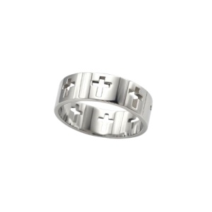 Inel Cruci decupate din inox etNox - Credinta si protectie